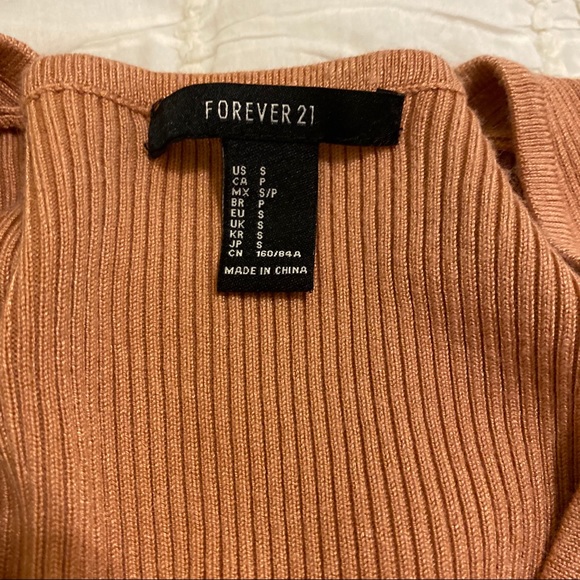 Orange tight dress from forever 21 size Small - Picture 2 of 3